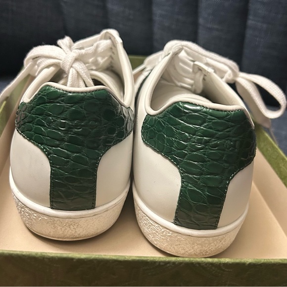 Gucci White Leather Sneakers - Picture 8 of 11